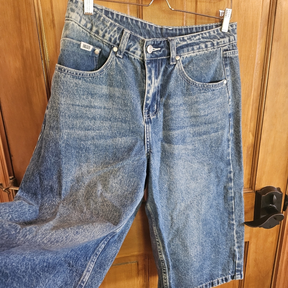 Womens Blue Jean Split Skirt.